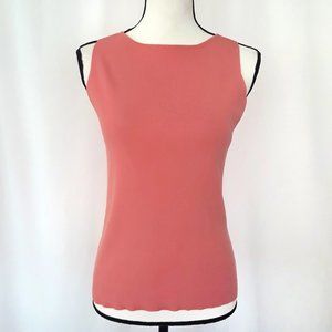 Vintage 1990s Salmon Sleeveless Knit Stretch Tank